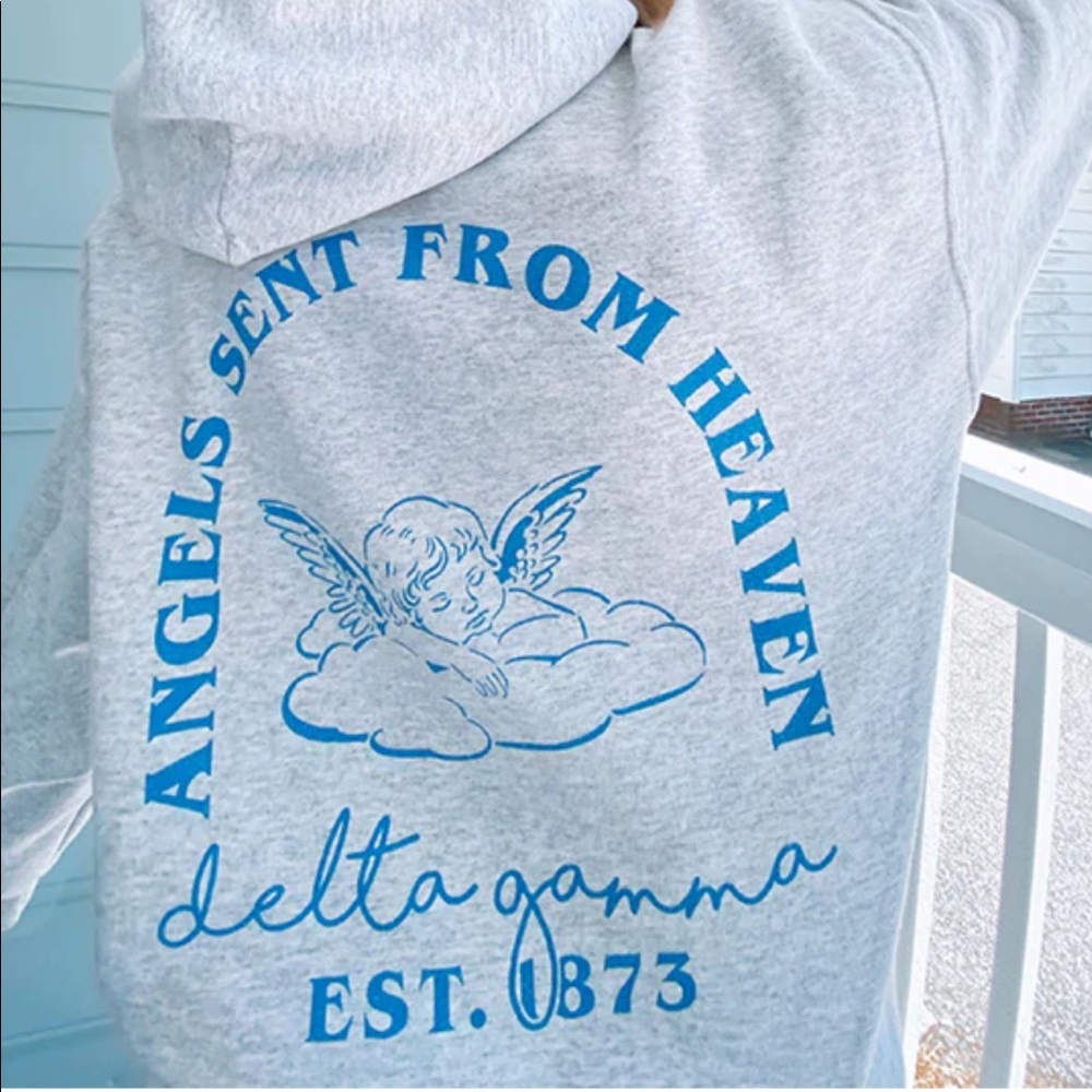 University Tees Heaven Sent Delta Gamma Sweatshirt